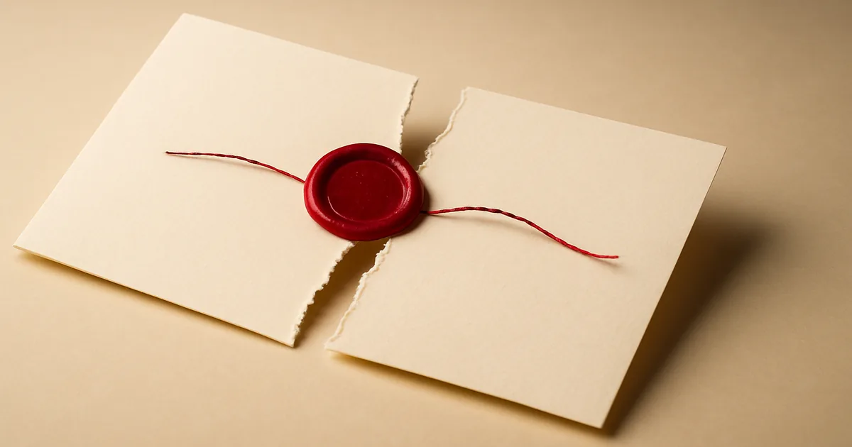 A document torn in two, still joined by a thread — GDPR after Brexit.
