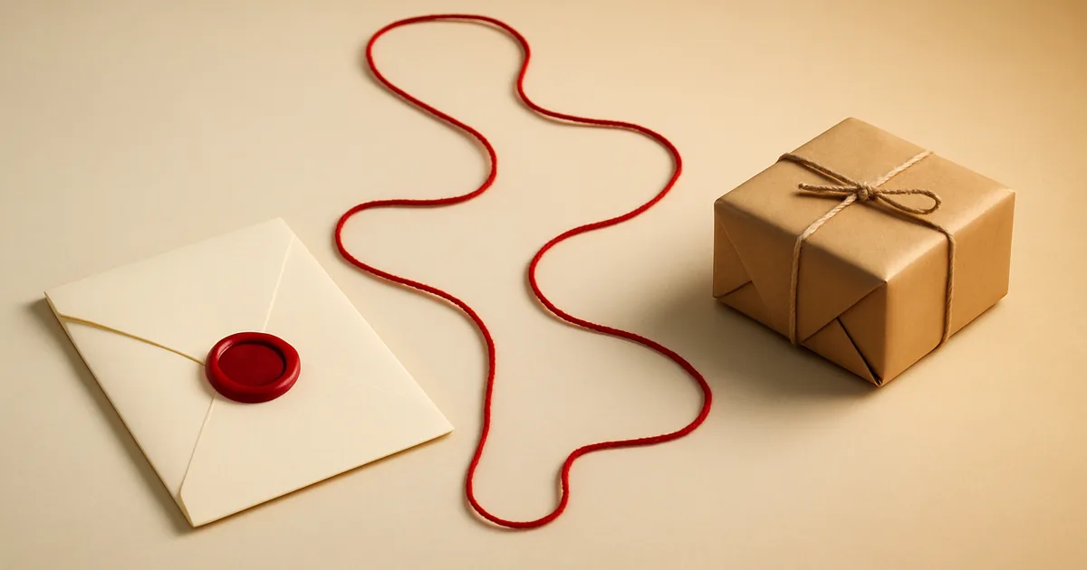A red thread road between document and parcel — the CCPA and CPRA landscape.