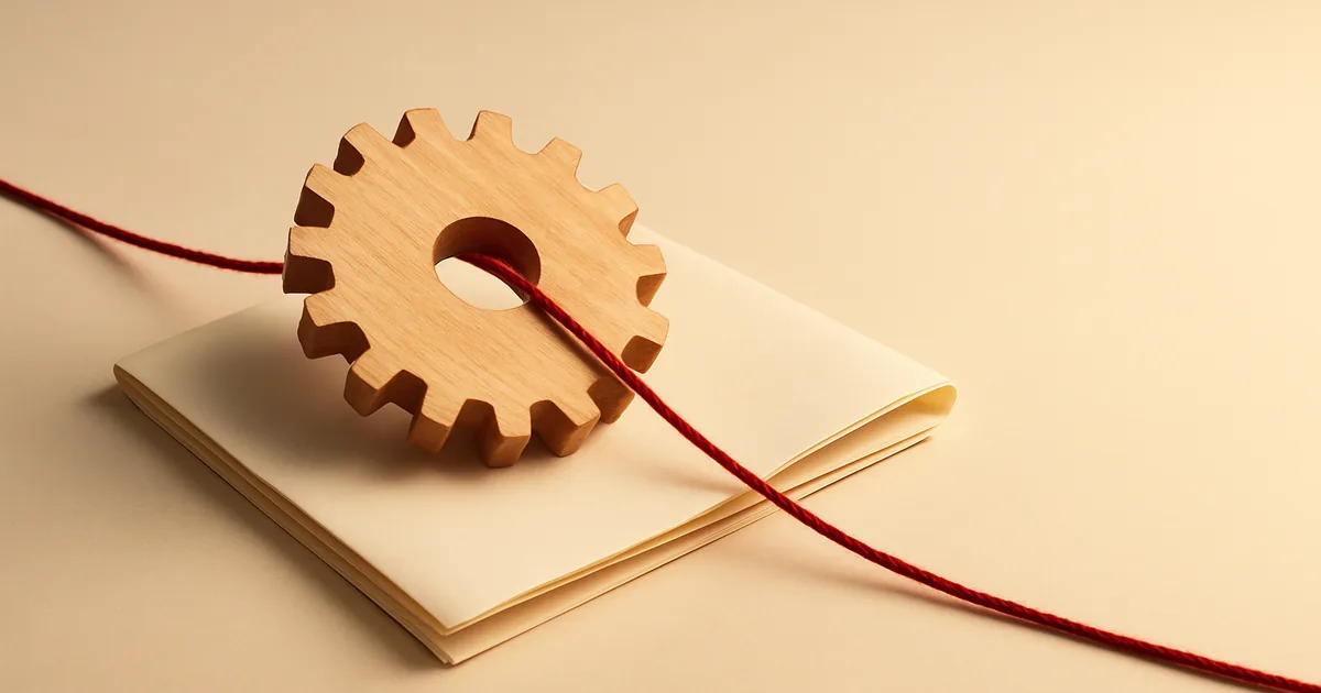 A gear resting on a folded law — Colorado's AI act for ecommerce.