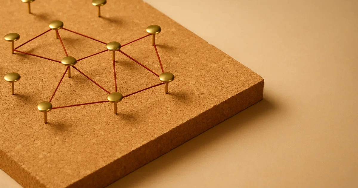 Pins joined into a constellation — data mapping, the unsung hero.