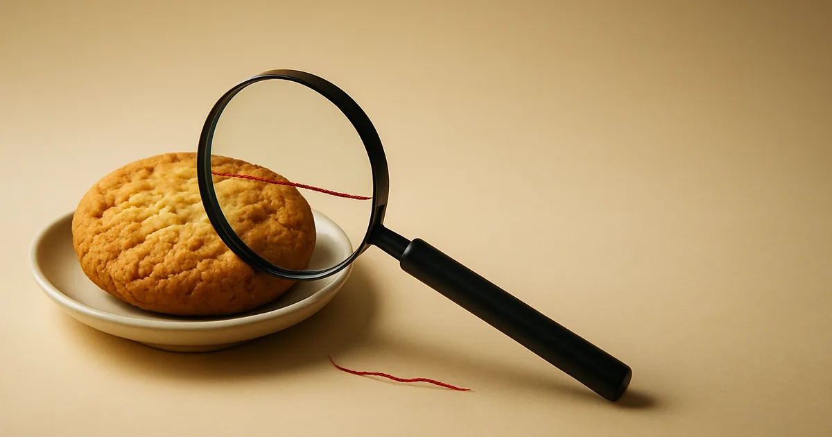 A magnifying glass over a cookie — examining the myths around GDPR cookie consent.