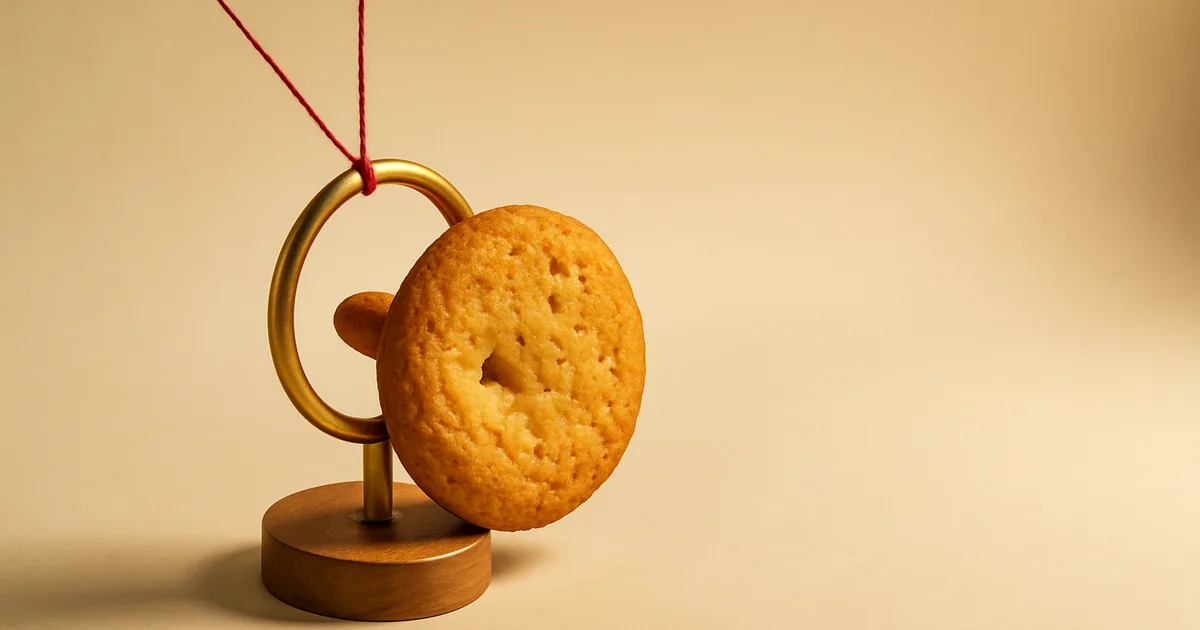 A cookie passing through a brass ring — meeting Google's CMP requirements.