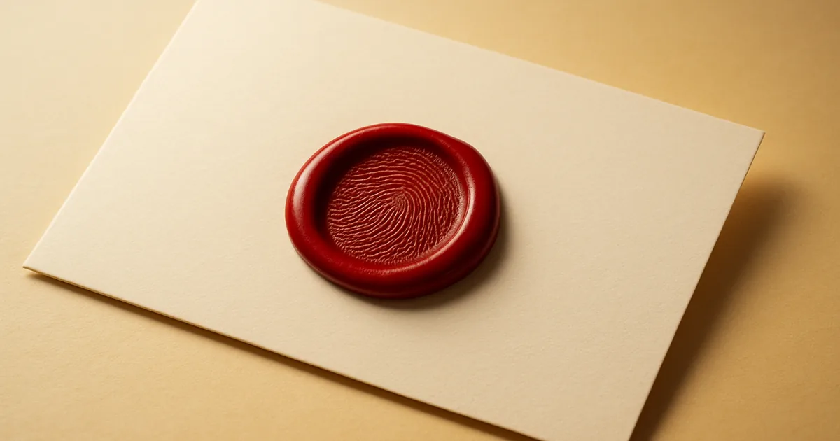A fingerprint in red wax — Illinois biometric privacy is changing.