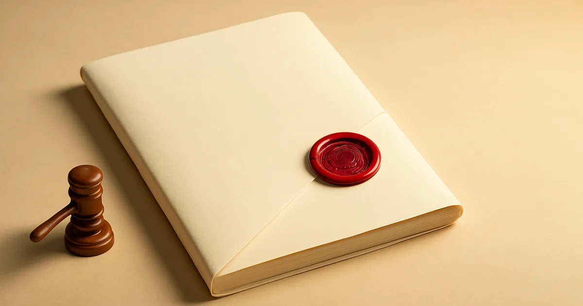 A tiny gavel against a huge sealed law — the toothless private right of action.