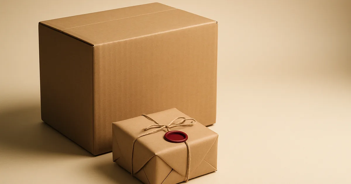 A small wax-sealed parcel beside a giant box — comparing PieEye and OneTrust on CIPA compliance.