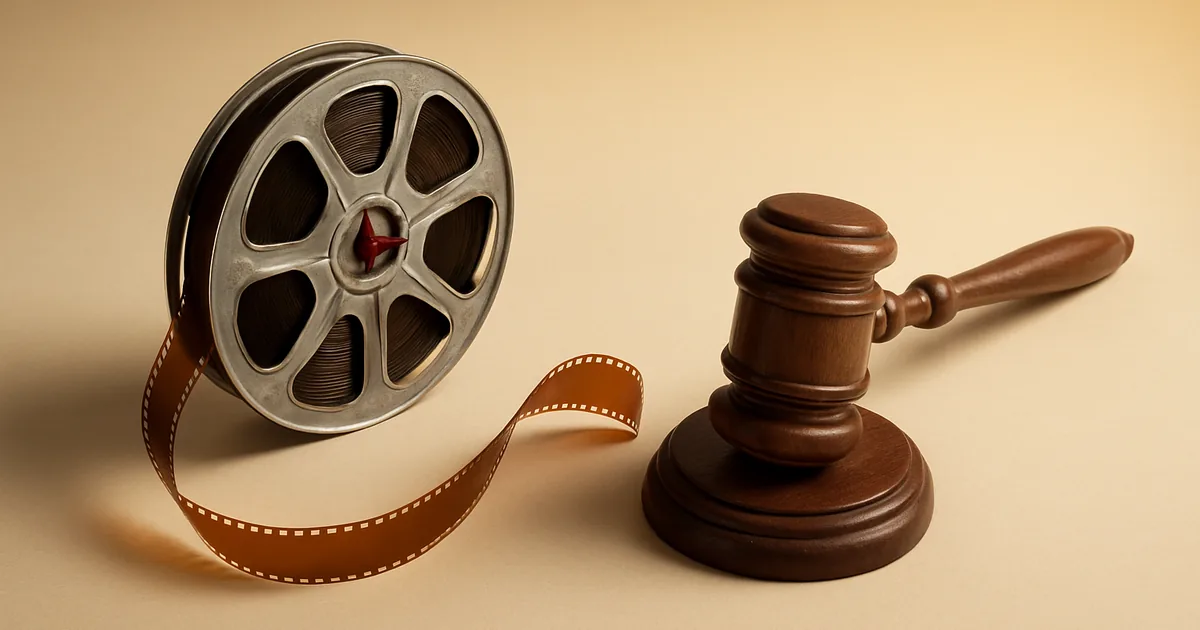 Film unspooling toward a gavel — the Salazar VPPA decision.